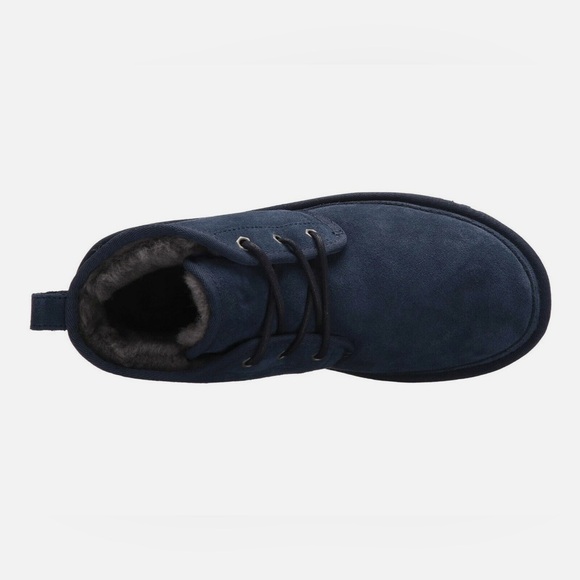 UGG MENS Neumel Navy Blue Suede Boots/shoes - Picture 4 of 4
